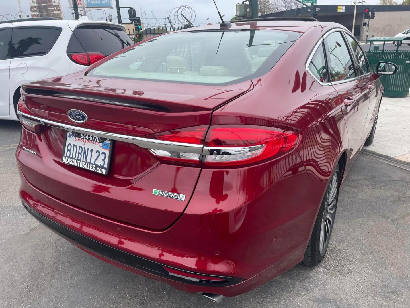 2018 RED /White Gold Ford Fusion Energi (3FA6P0SU8JR) , located at 744 E Miner Ave, Stockton, CA, 95202, (209) 944-5770, 37.956863, -121.282082 - Photo#11